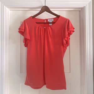 Beautiful dark peach silky top
